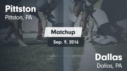Matchup: Pittston vs. Dallas  2016