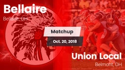 Matchup: Bellaire vs. Union Local  2018