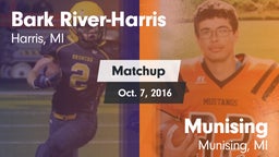 Matchup: Bark River-Harris vs. Munising  2016
