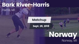 Matchup: Bark River-Harris vs. Norway  2018