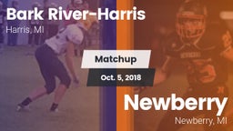 Matchup: Bark River-Harris vs. Newberry  2018
