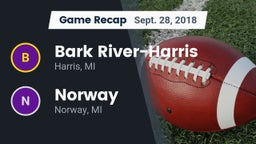 Recap: Bark River-Harris  vs. Norway  2018