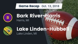 Recap: Bark River-Harris  vs. Lake Linden-Hubbell 2018