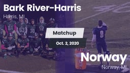 Matchup: Bark River-Harris vs. Norway  2020