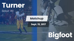 Matchup: Turner vs. Bigfoot  2017