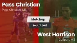 Matchup: Pass Christian vs. West Harrison  2018
