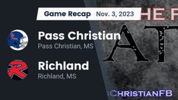 Recap: Pass Christian  vs. Richland  2023