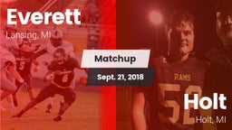 Matchup: Everett vs. Holt  2018