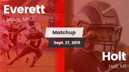 Matchup: Everett vs. Holt  2019