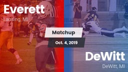 Matchup: Everett vs. DeWitt  2019