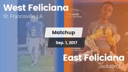 Matchup: West Feliciana vs. East Feliciana  2017