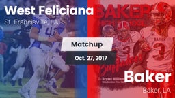 Matchup: West Feliciana vs. Baker  2017