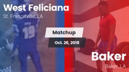 Matchup: West Feliciana vs. Baker  2018