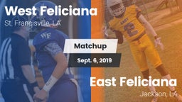 Matchup: West Feliciana vs. East Feliciana  2019