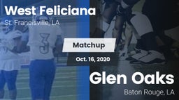 Matchup: West Feliciana vs. Glen Oaks  2020