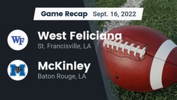 Recap: West Feliciana  vs. McKinley  2022