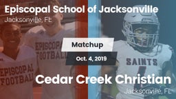 Matchup: Episcopal School of vs. Cedar Creek Christian  2019