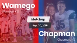 Matchup: Wamego vs. Chapman  2016