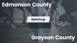 Matchup: Edmonson County vs. Grayson County  2016