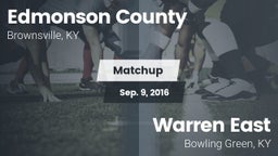 Matchup: Edmonson County vs. Warren East  2016