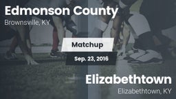 Matchup: Edmonson County vs. Elizabethtown  2016
