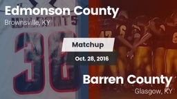 Matchup: Edmonson County vs. Barren County  2016