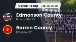 Recap: Edmonson County  vs. Barren County  2018