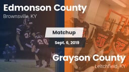 Matchup: Edmonson County vs. Grayson County  2019