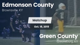 Matchup: Edmonson County vs. Green County  2019