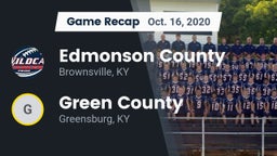 Recap: Edmonson County  vs. Green County  2020