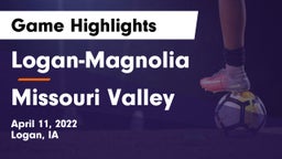 Logan-Magnolia  vs Missouri Valley Game Highlights - April 11, 2022