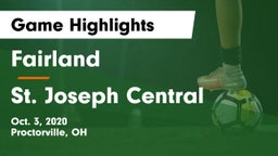 Fairland  vs St. Joseph Central Game Highlights - Oct. 3, 2020
