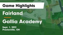Fairland  vs Gallia Academy Game Highlights - Sept. 1, 2022
