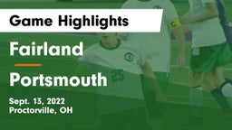 Fairland  vs Portsmouth Game Highlights - Sept. 13, 2022