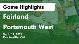 Fairland  vs Portsmouth West  Game Highlights - Sept. 11, 2023