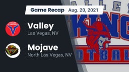 Recap: Valley  vs. Mojave  2021