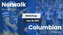 Matchup: Norwalk vs. Columbian  2016