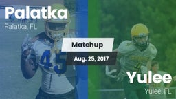 Matchup: Palatka vs. Yulee  2017