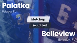 Matchup: Palatka vs. Belleview  2018