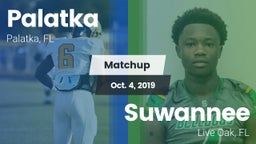 Matchup: Palatka vs. Suwannee  2019