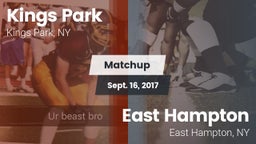 Matchup: Kings Park vs. East Hampton  2017