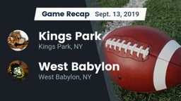 Recap: Kings Park   vs. West Babylon  2019