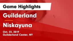 Guilderland  vs Niskayuna  Game Highlights - Oct. 22, 2019