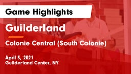 Guilderland  vs Colonie Central  (South Colonie) Game Highlights - April 5, 2021