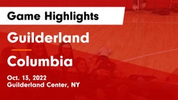 Guilderland  vs Columbia  Game Highlights - Oct. 13, 2022