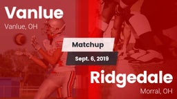 Matchup: Vanlue vs. Ridgedale  2019