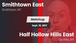 Matchup: Smithtown East vs. Half Hollow Hills East  2017