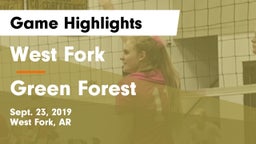 West Fork  vs Green Forest Game Highlights - Sept. 23, 2019