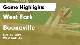 West Fork  vs Booneville  Game Highlights - Oct. 15, 2019