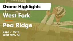 West Fork  vs Pea Ridge  Game Highlights - Sept. 7, 2019